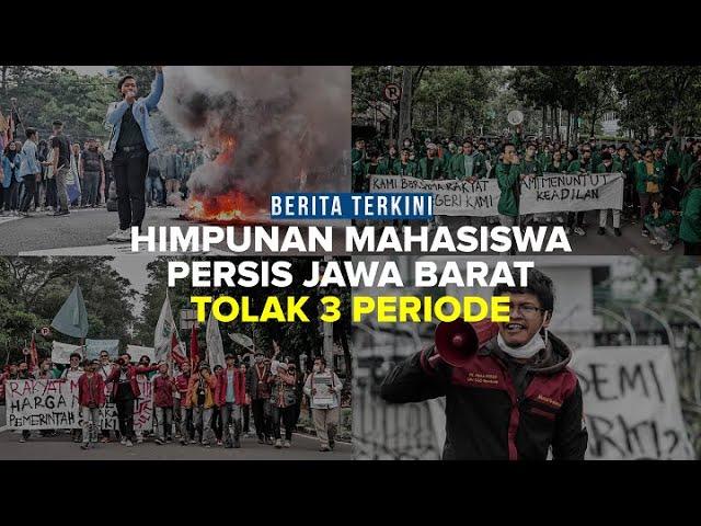 Ratusan Mahasiswa Unjuk Rasa di Depan Gedung Sate Desak Sikap Jokowi Soal 3 Periode