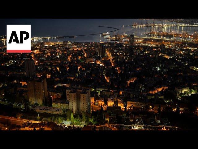 Missiles intercepted in the skies over the northern Israeli city of Haifa