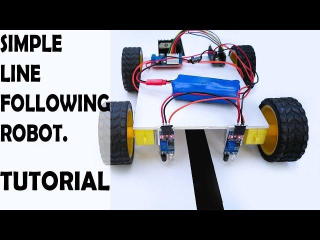 How to make a LINE FOLLOWING ROBOT / arduino line following robot