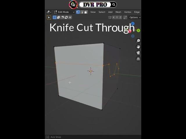 Blender Quick Tips  Knife Cut Through .