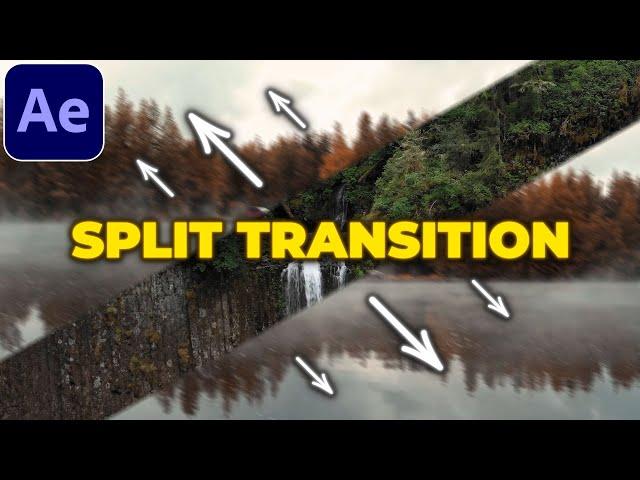 Split Slice Transition Tutorial in After Effects | Split Screen Transition