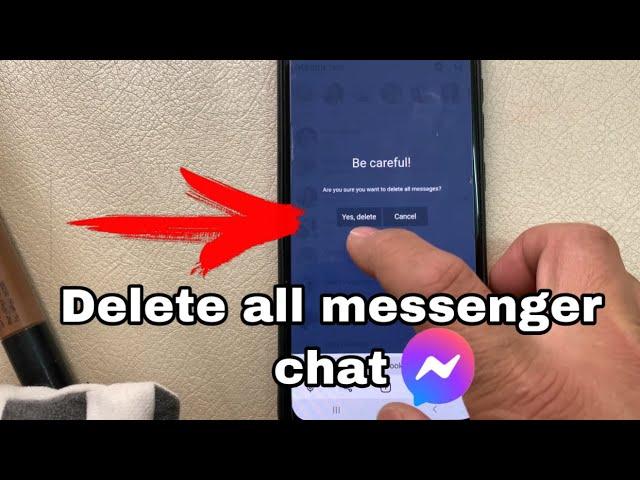 Paano I delete all ang message chat mo sa messenger