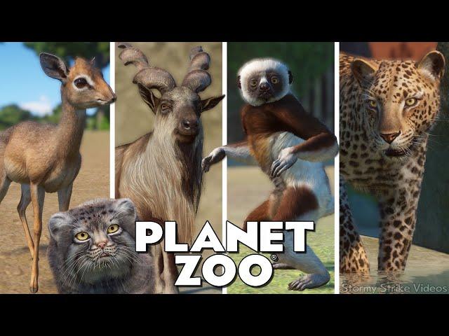 ALL 195 ANIMALS! || Every Single Animal in Planet Zoo || Including DLC Zookeepers Pack (Last DLC?)