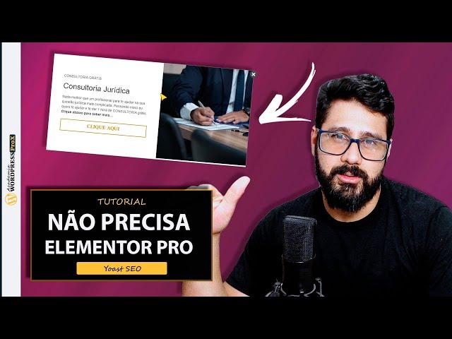 GRÁTIS! Como Ter Popups No Site Wordpress Com Elementor GRATUITO Passo a Passo CM POPUP