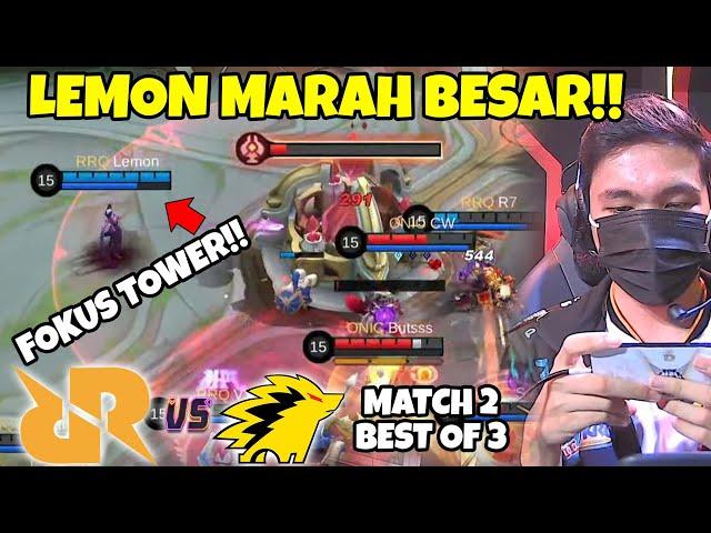 Lemon Marah besar!!  Meta 2 Hyper Keluar di Match Ini asli ga ngerti lg gw!! Match 2 ONIC VS RRQ