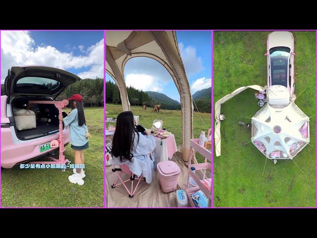 Immersive Bed Car Camping  | Lazy Woman Outdoor Big Villa Tram Camping