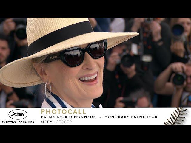 MERYL STREEP, Palme d'Or d’Honneur – PHOTOCALL– Français – Cannes 2024