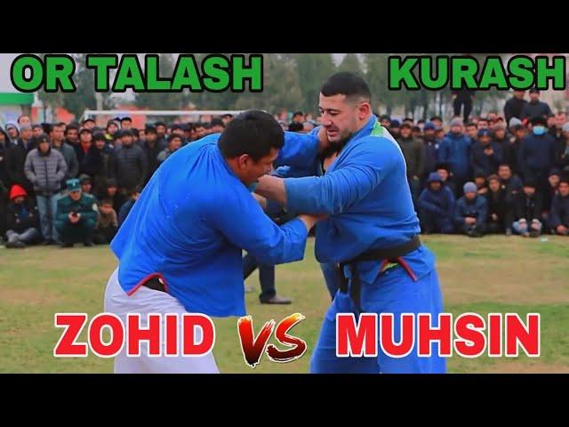 MUHSIN HOJI VS ZOHID POLVON IKKI SURXON POLVONLARI OR TALASH KURASH #kurash #uzbek_polvonlari #sport