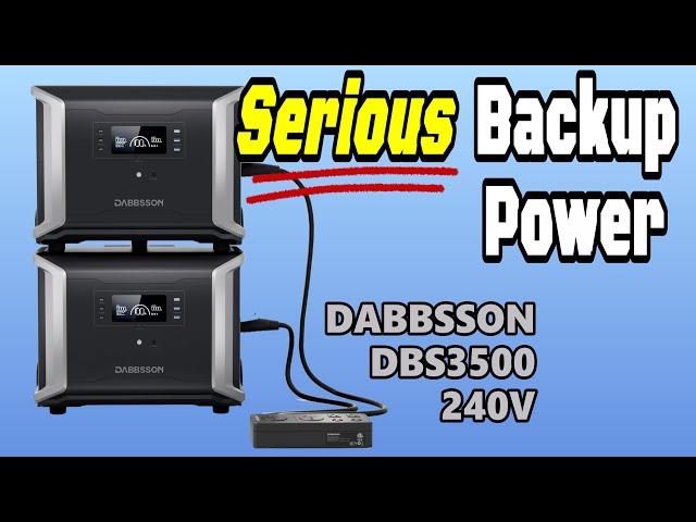 Budget-Friendly, Versatile, Full-Featured:  DABBSSON DBS3500 240V Split-Phase Solution