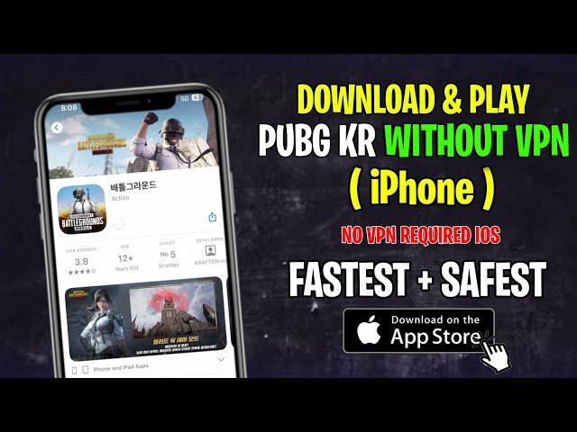 How To Download PUBG KR without VPN in iPhone in India| iOS PUBG MOBILE KR version without VPN India