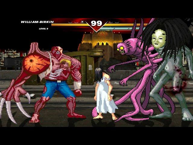 WILLIAM BIRKIN vs ELLA (THE RING GIRL) & FINAL & KYOUKI (HORROR TEAM) - BEST FIGHT!