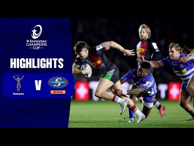 Instant Highlights - Harlequins v DHL Stormers Round 2 | Investec Champions Cup 2024/25