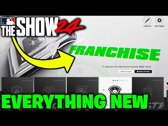 Everything New in FRANCHISE in MLB The Show 24