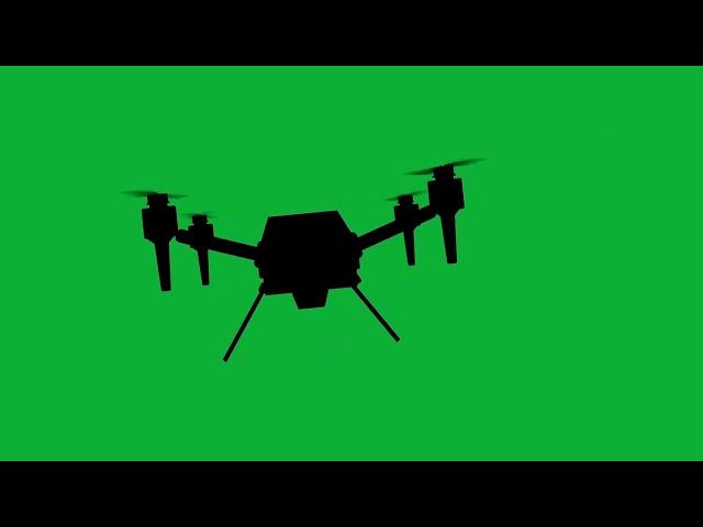 Drone Take Off and Land Animation on Green Screen Background | 4K | FREE TO USE