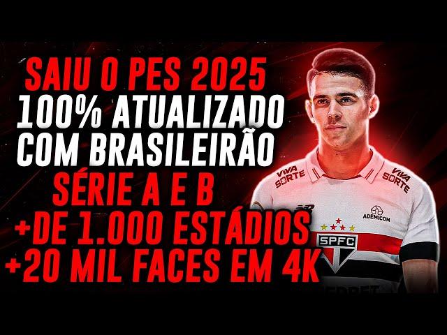 PATCH PES 2021 ATUALIZADO COM BRASILEIRÃO SÉRIE A&B, ESTÁDIOS E FACES REAIS E TRANSFERÊNCIAS!!