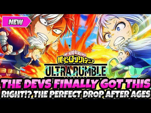 THE DEVS FINALLY GOT THIS RIGHT AFTER SO LONG! The Perfect Drop In Forever! (My Hero Ultra Rumble