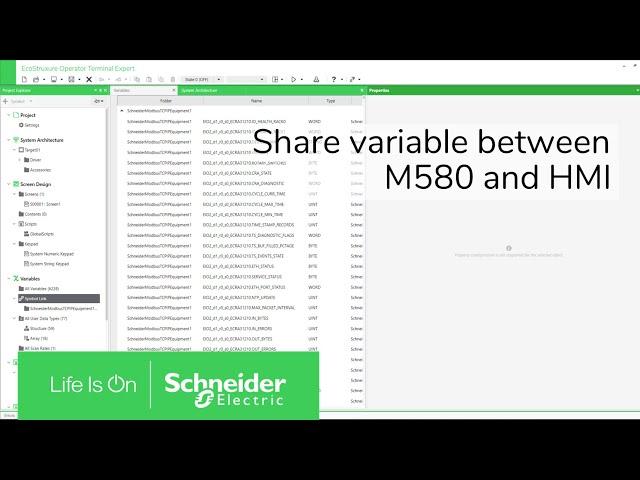 Share Variable between M580 and HMI | Schneider Electric