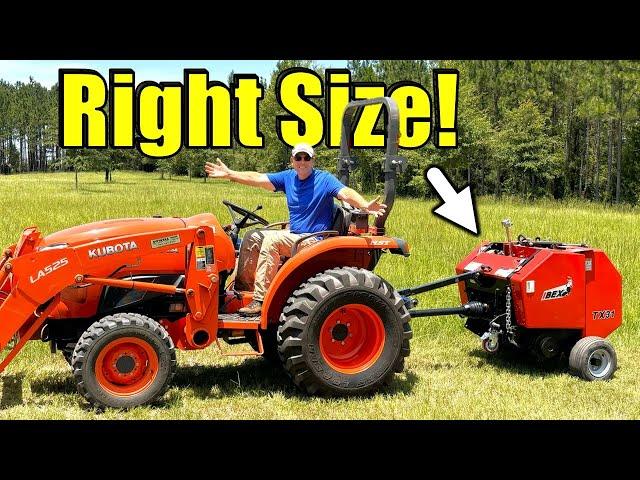 You Don't Need a Big Tractor to Bale Hay! |  Ibex TX31 Mini Hay Baler