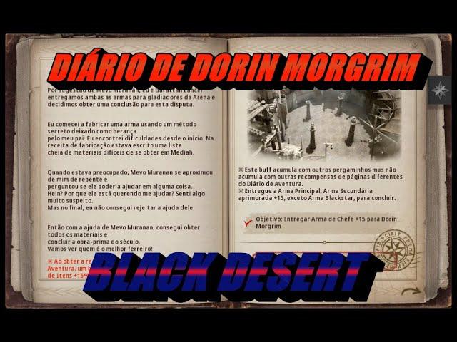 Diário de DORIN MORGRIM Vol.2  +1 de PA e +1 PD BLACKDESERTONLINE