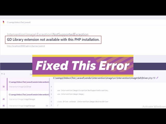 GD Library extension not available with this PHP installation - Laravel Error fixed.