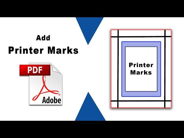 How to add printer marks to pdf using Adobe Acrobat Pro DC