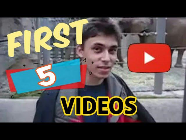 First 5 videos to be uploaded on YouTube | oldest videos on the history of  youtube | oldest videos