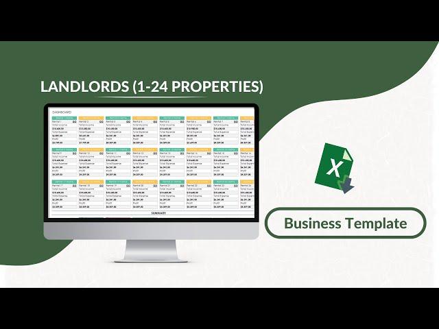 Landlords (1-24 Properties) Excel Template