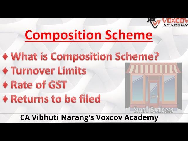 What is Composition Scheme under GST I Detailed analysis of Composition Scheme