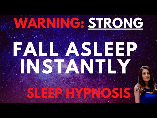 STRONG Sleep Hypnosis to Fall Asleep Instantly ASMR (Dark Screen)