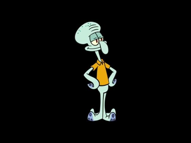 Squidward Walking Very Slowly and Then Very Quickly