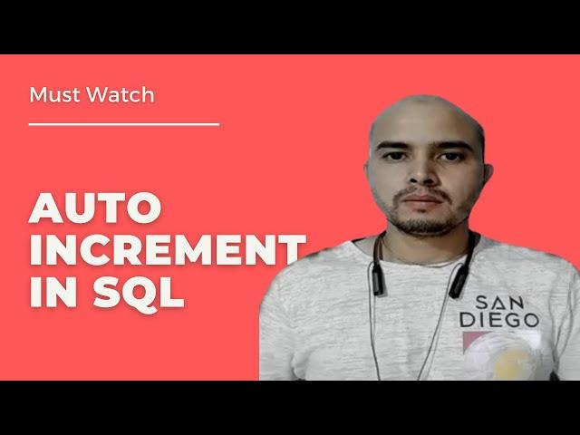 Auto Increment in sql server