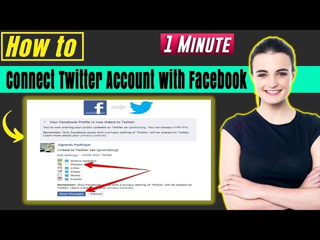 How to connect twitter account with Facebook 2024