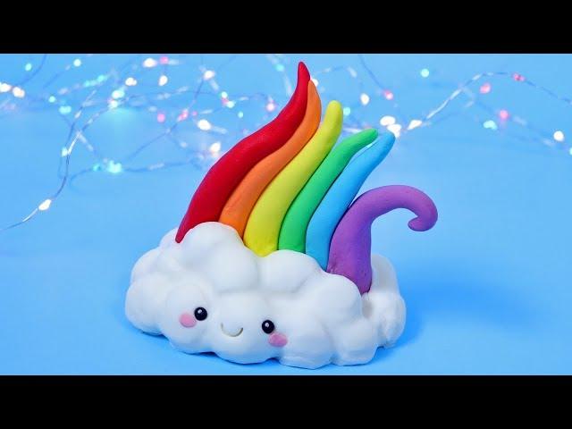 DIY KAWAII CLOUD RAINBOW! Cute decorating ideas