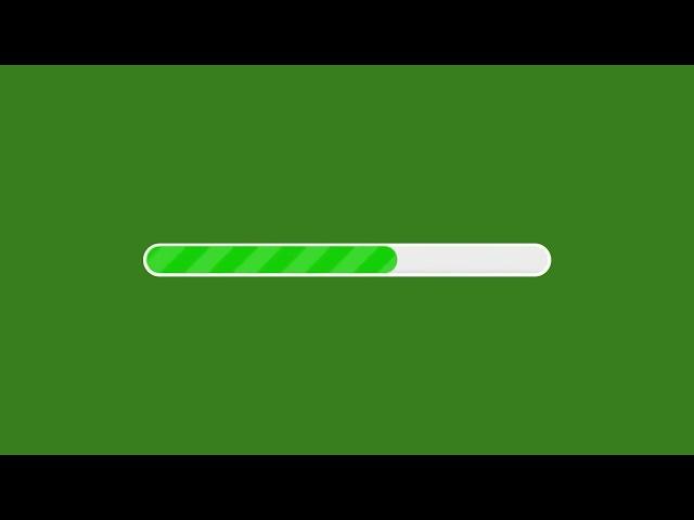 Animated Quiz Timer Loading Bar 3 Seconds with Sound - Green Screen (4K)