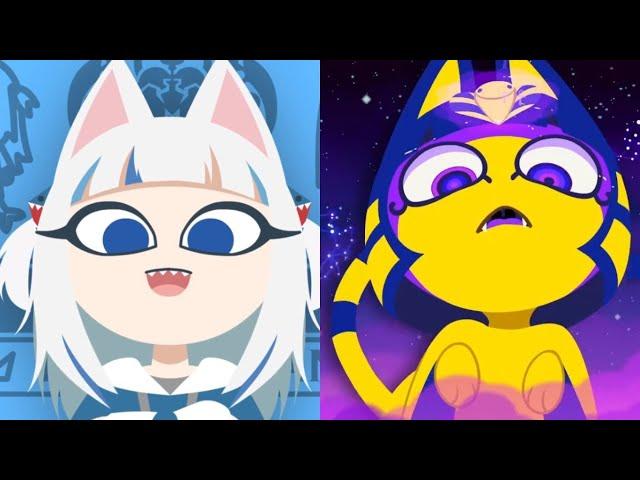 Ankha Zone and Ankha Dance but Cat Shark (Жёлтая египетская кошка )