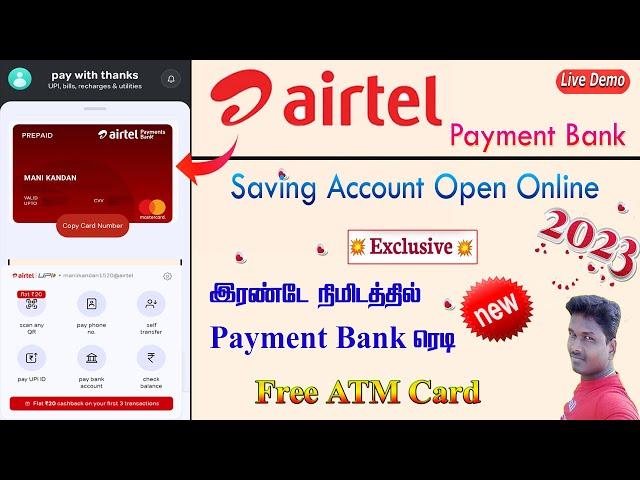 Airtel Payment Bank Account Open | Airtel Payment Bank | Full Video KYC in Tamil@Tech and Technics