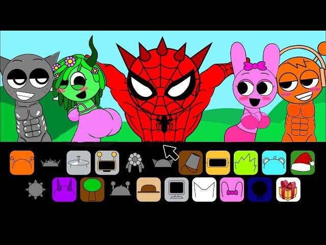 Incredibox Sprunki Sinner Edition New Mod But With SPIDERMAN! - All Reactions