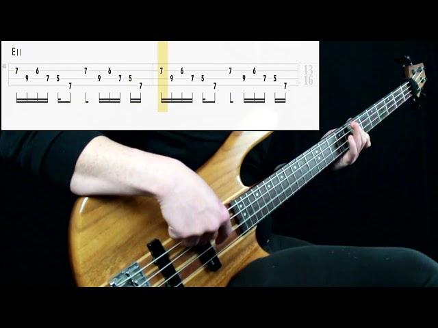 Rush - Tom Sawyer (Bass Cover) (Play Along Tabs In Video)