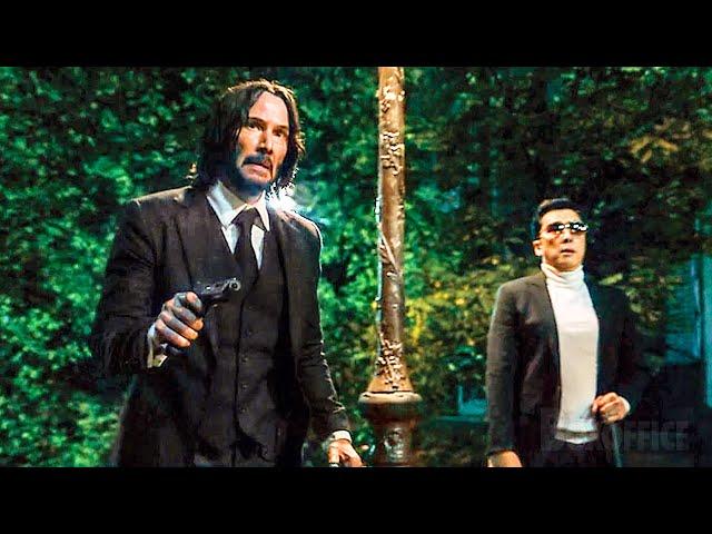 John Wick y Caine vs. las Multitudes del Marqués (La caída por las escaleras ) | John Wick 4