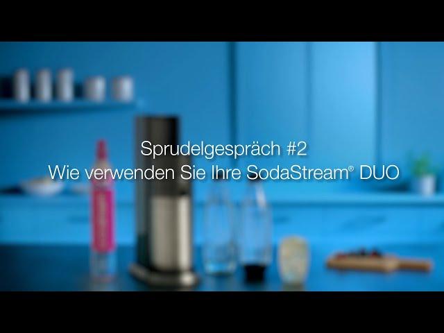 SodaStream DUO - Wie man die DUO benutzt