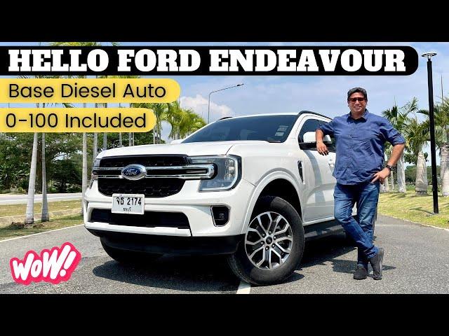 2024 Ford Endeavour Base 170 Bhp Diesel Auto 4x2 Trend Driven || First look Review & Walkaround