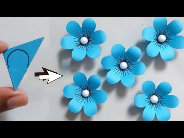 Easy Paper Flower Making Craft / How To Make Paper Flower / Paper Flower Making Step By Step