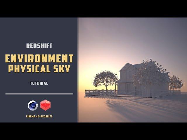 Quick demonstration of using environment and physical sky in redshift alpha [CINEMA 4D]