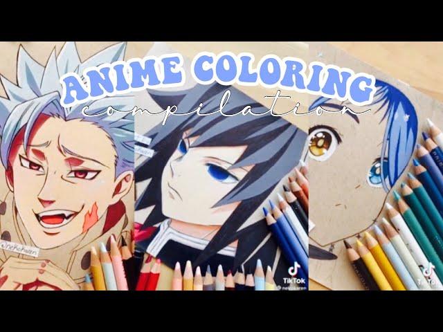 𝓐𝓷𝓲𝓶𝓮 coloring with scary stories Tik Tok compilation