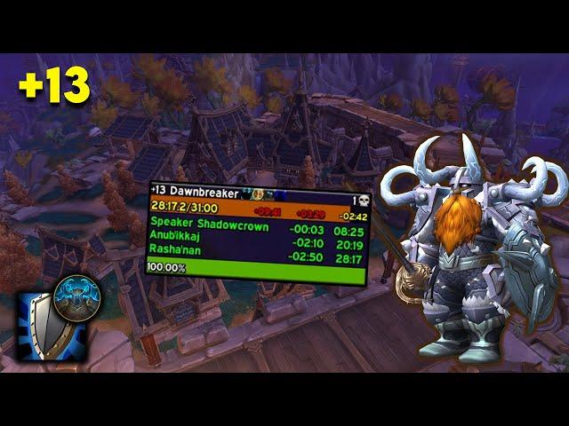 +13 The Dawnbreaker | Prot Warrior PoV | The War Within WOW