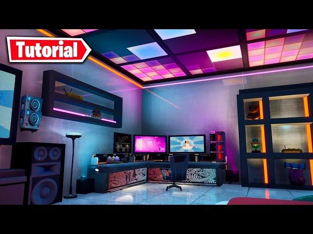 How I Built A Modern Gaming Room In Fortnite Creative! (Part 1)