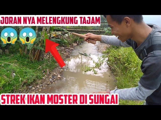 REJEKI NOMPLOK SA'AT MANCING DI SUNGAI // DETIK DETIK DAPAT IKAN MONSTER