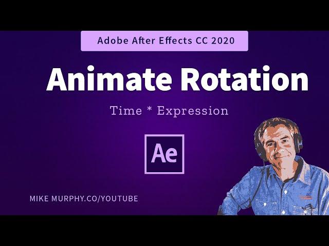 After Effects: How To Animate Rotation (Time * Expression)