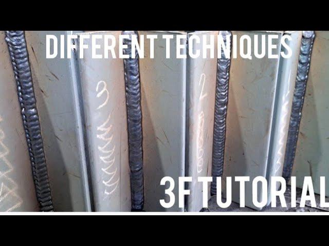 FCAW DIFFERENT WEAVING TECHNIQUE IN 3F FOR BEGINNERS 