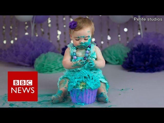 Cake smash: Parents who spend £800 on their child's first birthday.- BBC News